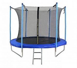 טרמפולינה / קפצית לילדים בקוטר 2.44 מטר / 8FT, כוללת רשת הגנה חיצונית וסולם SKY HIGH טרמפולינה / קפצית לילדים בקוטר 2.44 מטר / 8FT, כוללת רשת הגנה חיצונית וסולם SKY HIGH